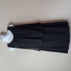 Scarlett size 12 Black Beaded Sleeveless dress with a Flattering Fit Lined